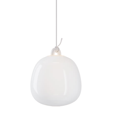 Suspension LED Oblò Small Blanc soie - Lodes