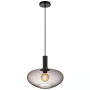 Suspension Alton Noir Verre gris fumé d 35 cm - Nordlux
