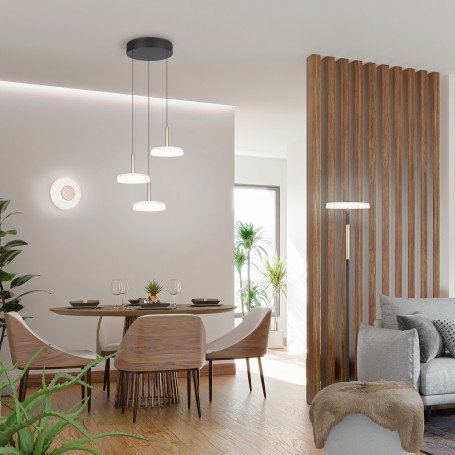 Suspension LED Celeste 3 lumières - Trio Leuchten