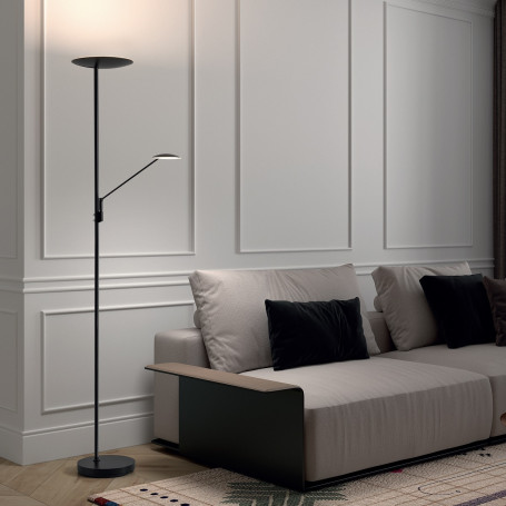 Lampadaire LED Daphne avec liseuse et variateur - M.D.C.