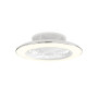 Ventilateur à éclairage LED Alisio Blanc/Chrome Mantra