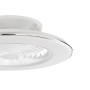 Ventilateur à éclairage LED Alisio Blanc/Chrome Mantra