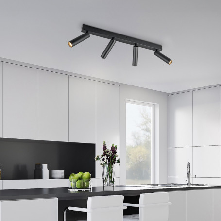 Barre 4 spots orientables à LED Ambala - Trio Lighting