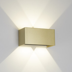 Applique d'extérieur LED Davos Double Doré - Mantra