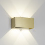 Applique d'extérieur LED Davos Double Doré - Mantra