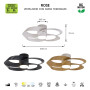 Ventilateur de plafond à éclairage LED Rose - Mantra