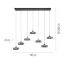 Suspension LED Posh linéaire - Paul Neuhaus
