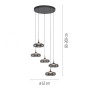 Suspension LED Posh circulaire - Paul Neuhaus