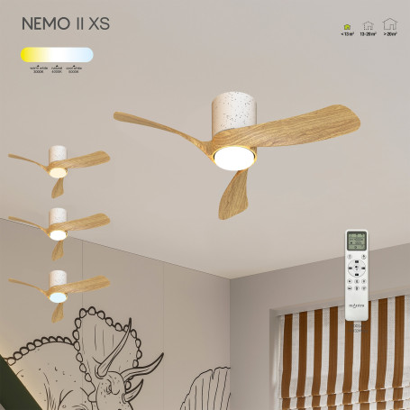 Ventilateur de plafond LED Nemo II XS Céramique - Mantra