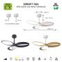 Ventilateur de plafond à éclairage LED Infinity - Mantra