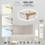 Ventilateur de plafond à LED Nepal Mini Effet bois - Mantra
