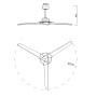 Ventilateur de plafond à LED Brisa-Mini IP44 - Mantra
