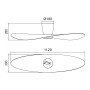 Ventilateur de plafond LED Surfer - Mantra