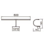 Applique pour tableau LED Paracuru 60 cm - Mantra