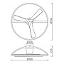 Ventilateur de plafond à LED Nepal II - Mantra