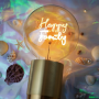 Ampoule LED à filament ambrée Happy family - MITB