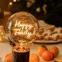 Ampoule LED à filament ambrée Happy family - MITB