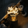 Ampoule LED à filament ambrée Life is beautiful - MITB