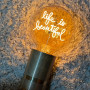Ampoule LED à filament ambrée Life is beautiful - MITB