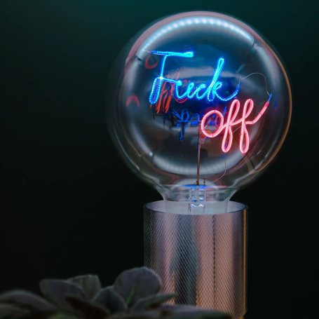 Ampoule LED à filament Fuck off - MITB