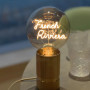Socle de lampe Madison en aluminium H 11 cm - MITB