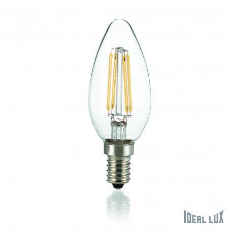 Ampoule LED à filament flamme claire E14 Ideal Lux