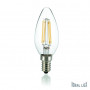 Ampoule LED à filament flamme claire E14 Ideal Lux