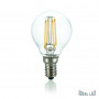 Ampoule LED à filament globe claire E14 Ideal Lux