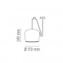 Suspension LED AIM Small Blanc Flos