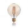 Ampoule LED à filament Globe 4 W Ambrée - Ideal Lux