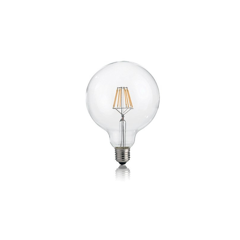 Ampoule classe énergétique A filament forme globe blanc chaud