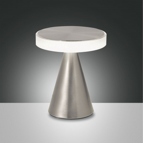 Lampe LED tactile Neutra PM Nickel satiné