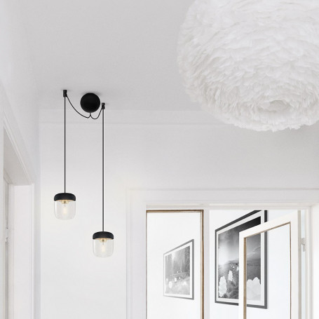 Kit de suspension 2 lampes Cannonball Noir - Umage (Vita Copenhagen)