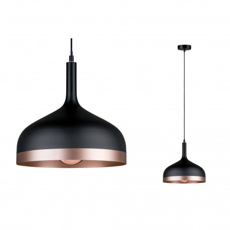 Suspension Neordic Embla Noir/Cuivre - Paulmann
