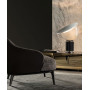 Lampe LED Taccia Noir Diffuseur verre - Flos