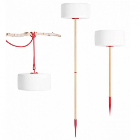 Luminaire nomade LED Thierry le Swinger Rouge