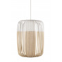 Suspension Bamboo Light L Blanc
