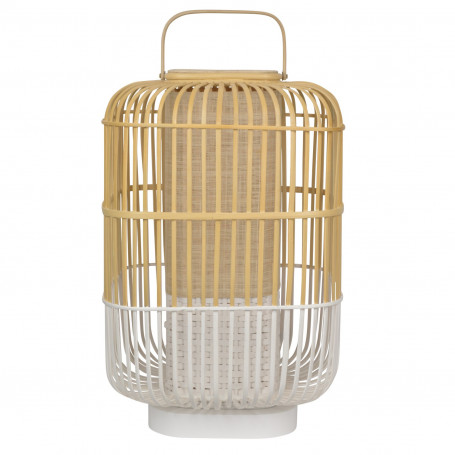Lampe Bamboo Square L Blanc - Forestier