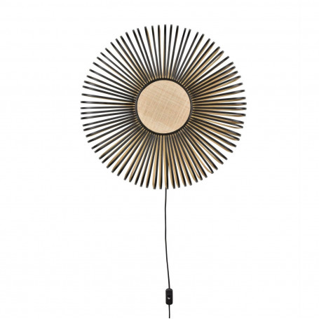 Applique Bamboo XL avec câble Noir - Forestier