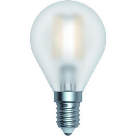 Ampoule LED à filament Sphérique 4 W Satinée E14