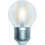 Ampoule LED à filament Sphérique 4 W Satinée