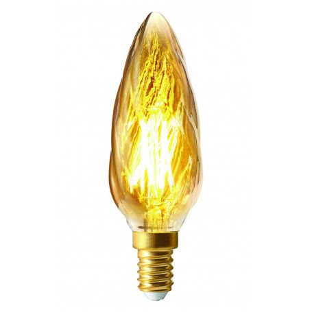 Ampoule incandescente flamme décor givré ambre GIRARD SUDRON LAMPE CROZE 40W E14 