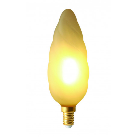 Ampoule LED torsadée F15 Satinée 4W Dimmable E14 - Girard Sudron | Comptoir des Lustres