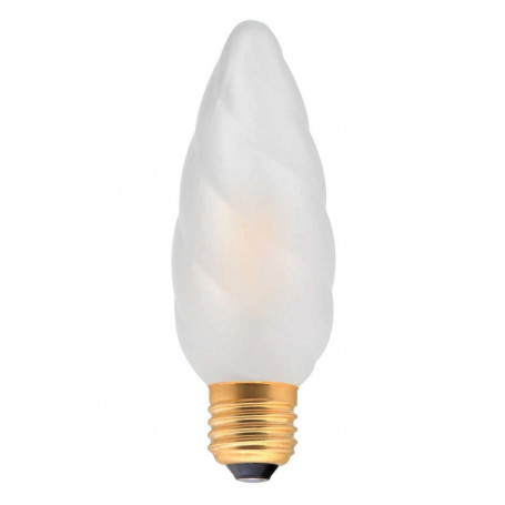 Ampoule LED Flamme torsadée F15 Satinée 4W E27 - Girard Sudron
