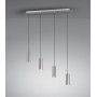 Suspension Marley 4 lampes Nickel mat - Trio Leuchten