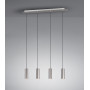 Suspension Marley 4 lampes Nickel mat - Trio Leuchten