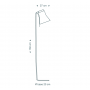Lampadaire Petite 4610 Noir - Secto Design