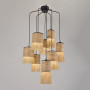 Suspension grappe Formentera 8 lumières Raphia - Market Set