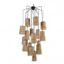 Suspension grappe Formentera  16 lumières Raphia - Market Set