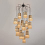 Suspension grappe Formentera  16 lumières Raphia - Market Set